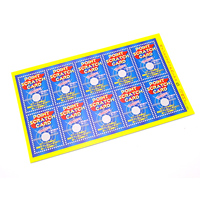 イベント用品・パーティグッズ／抽選用品・抽選グッズ／スクラッチカード　ポイント　ターゲット　1シート(10ヶ付)