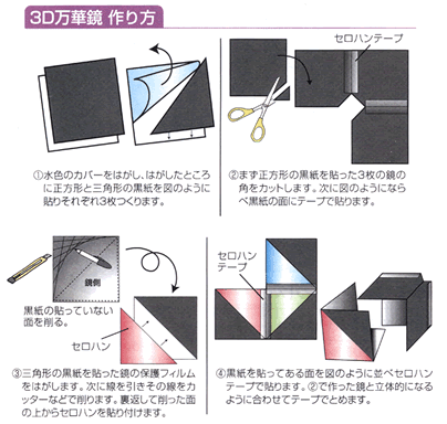 イベント用品・パーティーグッズ／手作りキット・手作りグッズ・子供工作アイテム／工作キット　手作り3D万華鏡