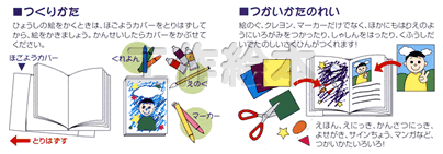 イベント用品・パーティーグッズ／手作りキット・手作りグッズ・子供工作アイテム／お絵描き　手作り絵本　正方形