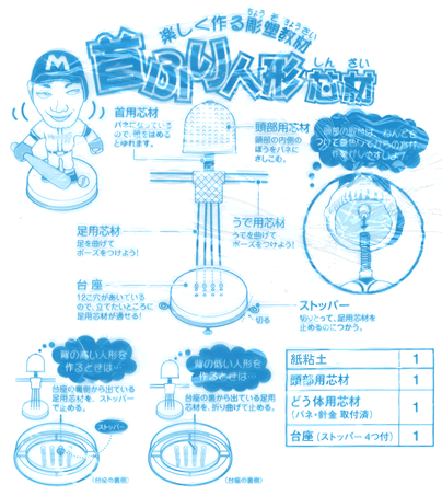 イベント用品・パーティーグッズ／手作りキット・手作りグッズ・子供工作アイテム／工作キット　手作り首振り人形