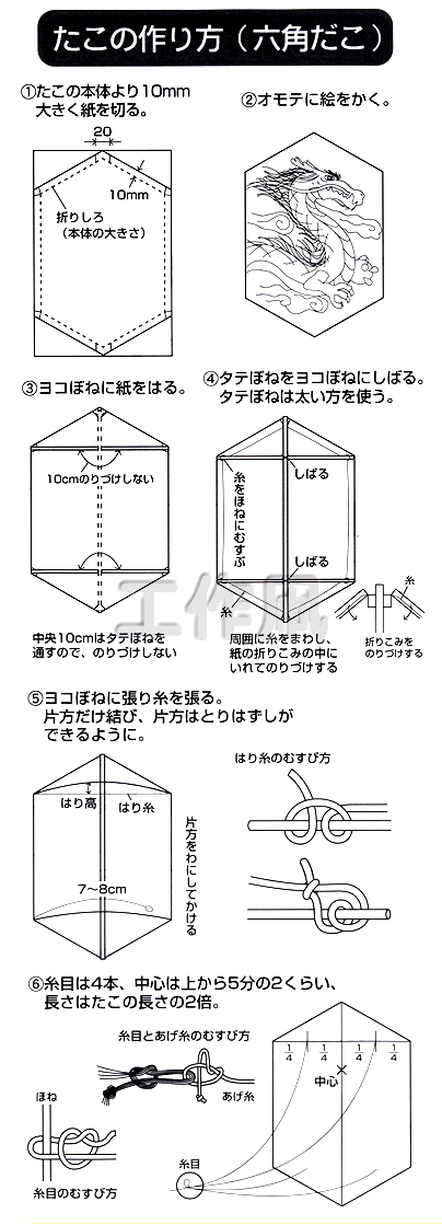 イベント用品・パーティーグッズ／手作りキット・手作りグッズ・子供工作アイテム／工作キット　手作り凧　未組立