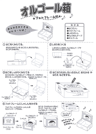 イベント用品・パーティーグッズ／手作りキット・手作りグッズ・子供工作アイテム／絵入れオルゴール